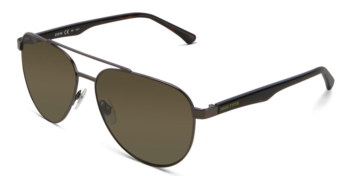 EYE'M Aviator Sunglasses in Grey – Product Photo 2