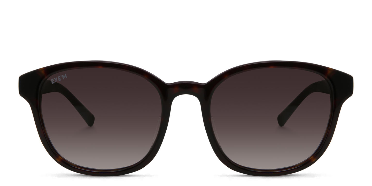 EYE'M Round Sunglasses in Brown – Product Photo 0