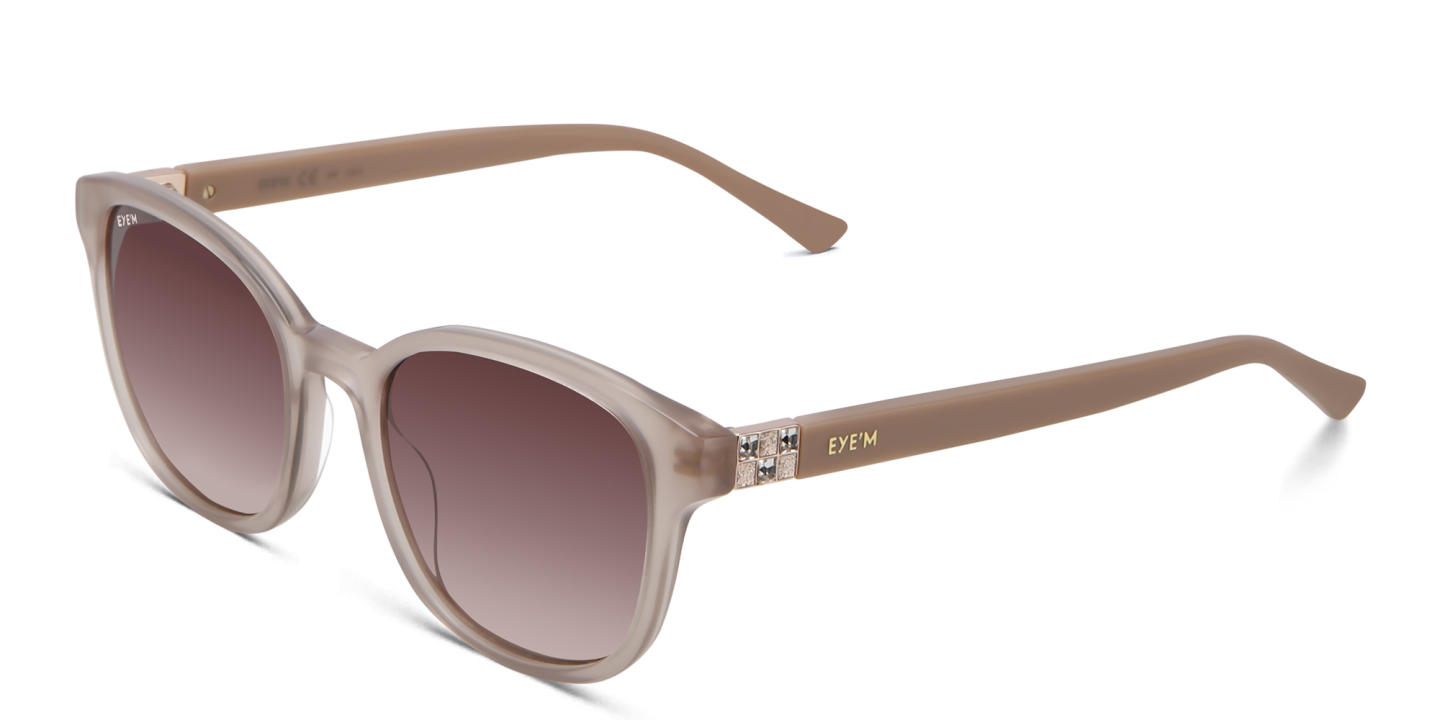 EYE'M Round Sunglasses in Pink – Product Photo 2