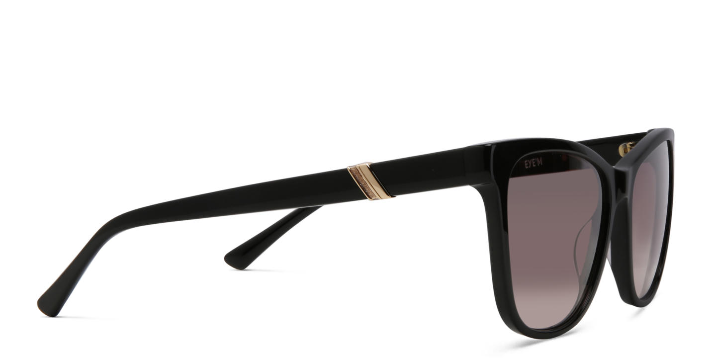 Shop EYE'M Square Sunglasses in Black online.