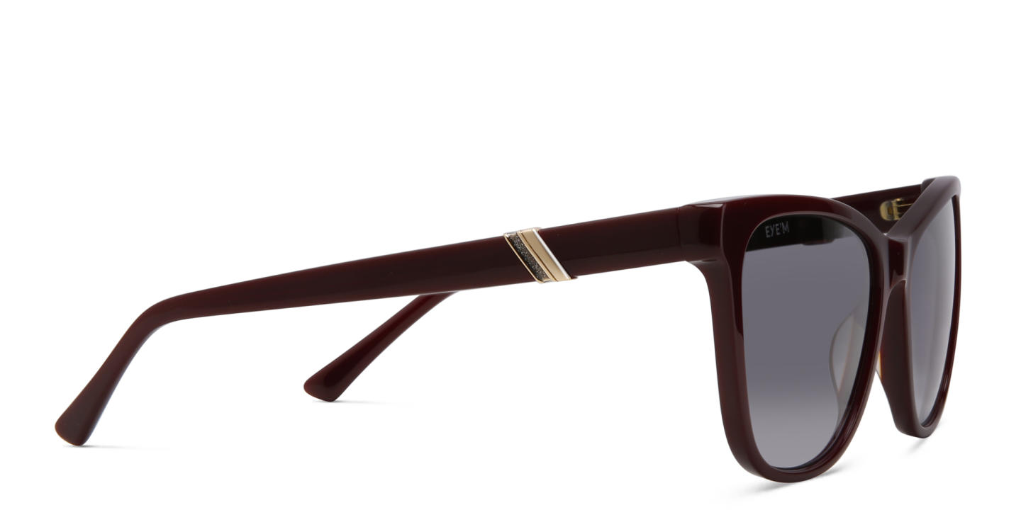 Shop EYE'M Square Sunglasses in Red online.