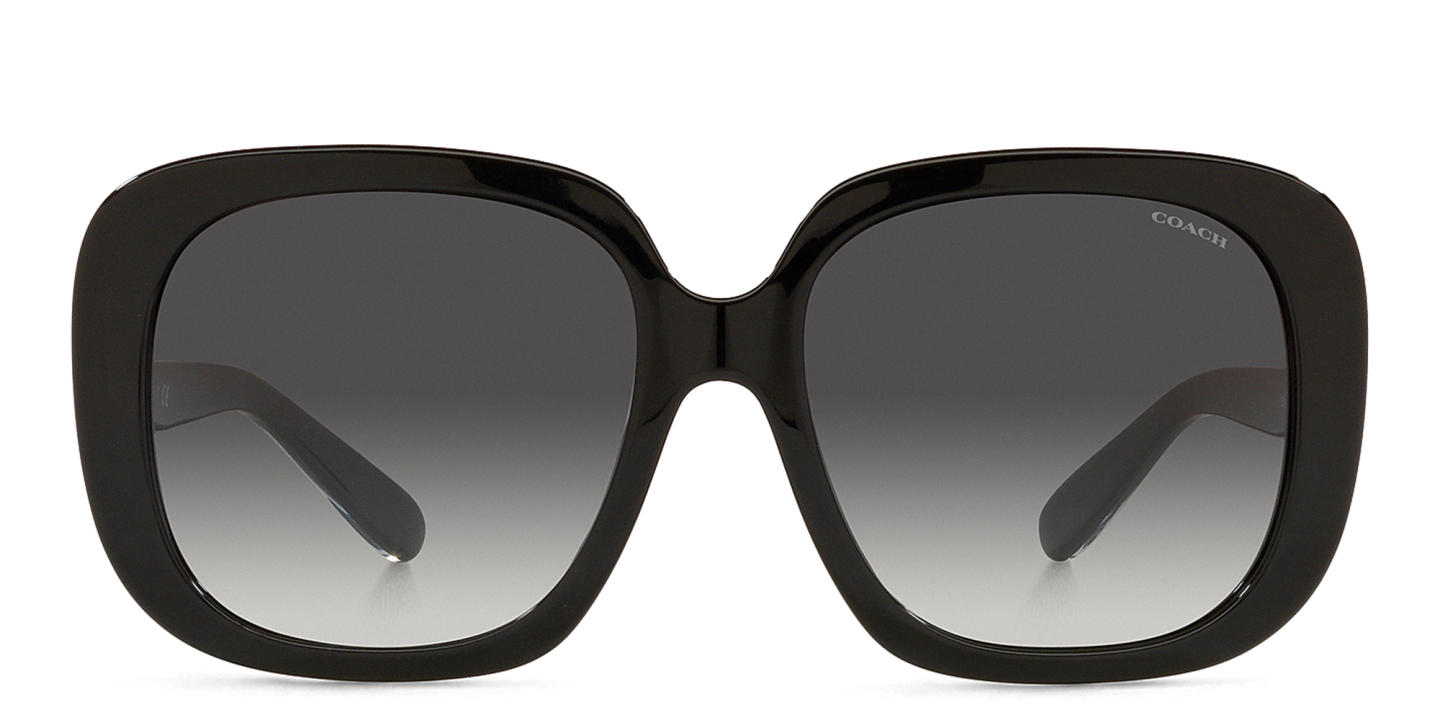 Coach C Motif Oversized Square Sunglasses in Black – Product Photo 0