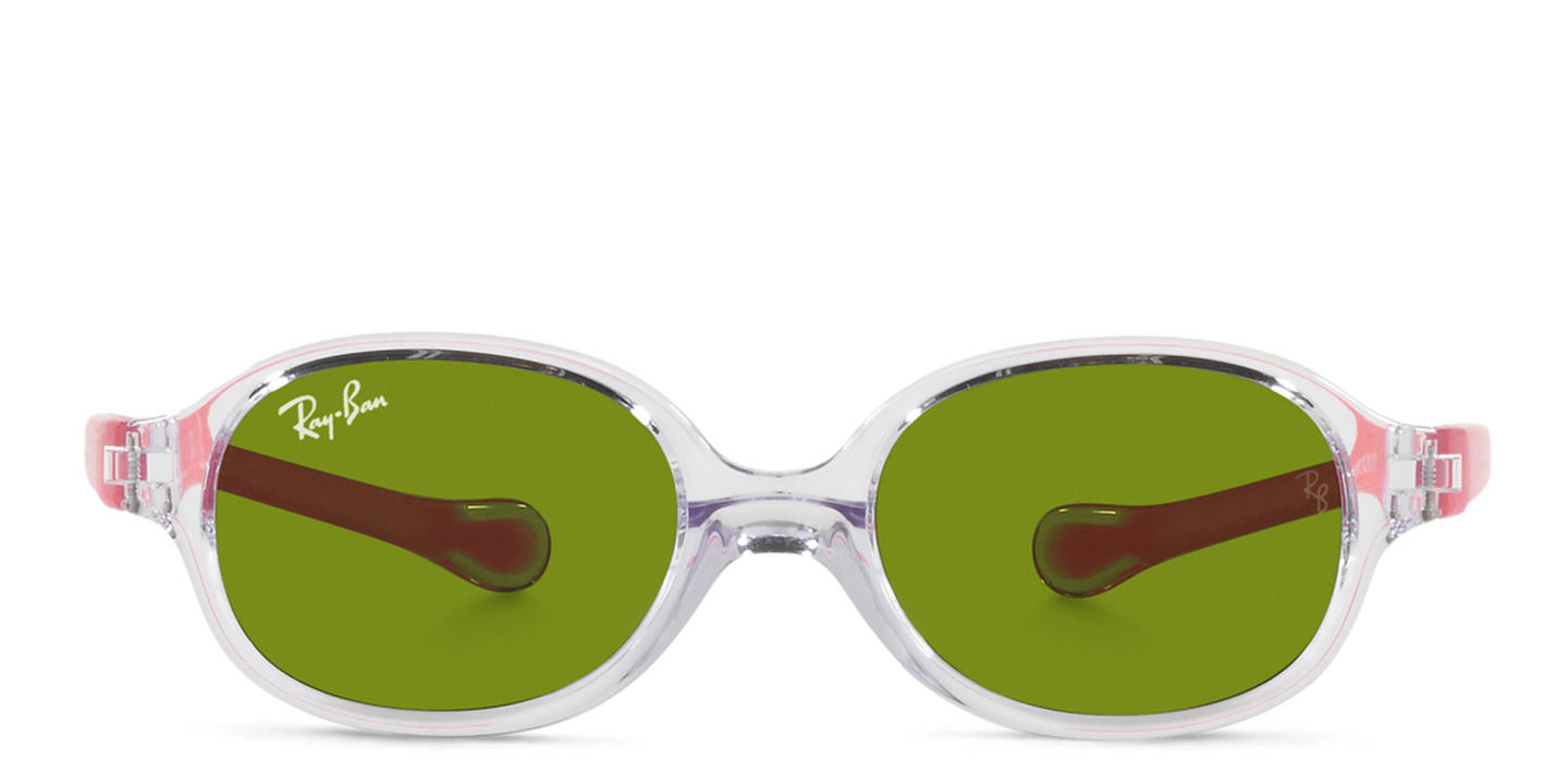 Ray-Ban Junior Kids Oval Sunglasses in Transparent Light Violet – Product Photo 0