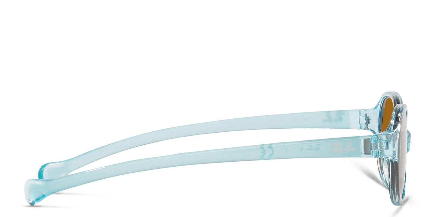 Ray-Ban Junior Kids Oval Sunglasses in Transparent Light Blue – Product Photo 2