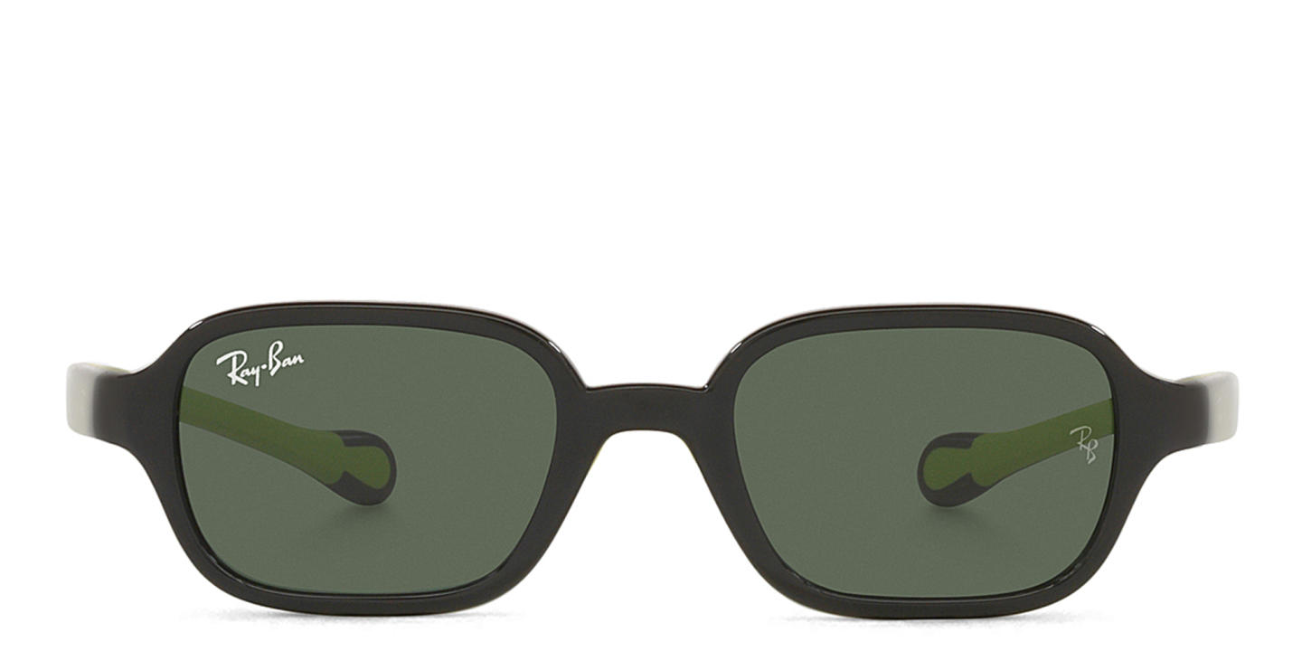 Ray-Ban Junior Kids Rectangle Sunglasses in Black – Product Photo 0