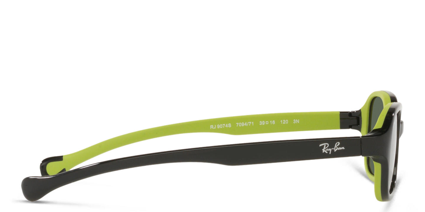 Ray-Ban Junior Kids Rectangle Sunglasses in Black – Product Photo 2