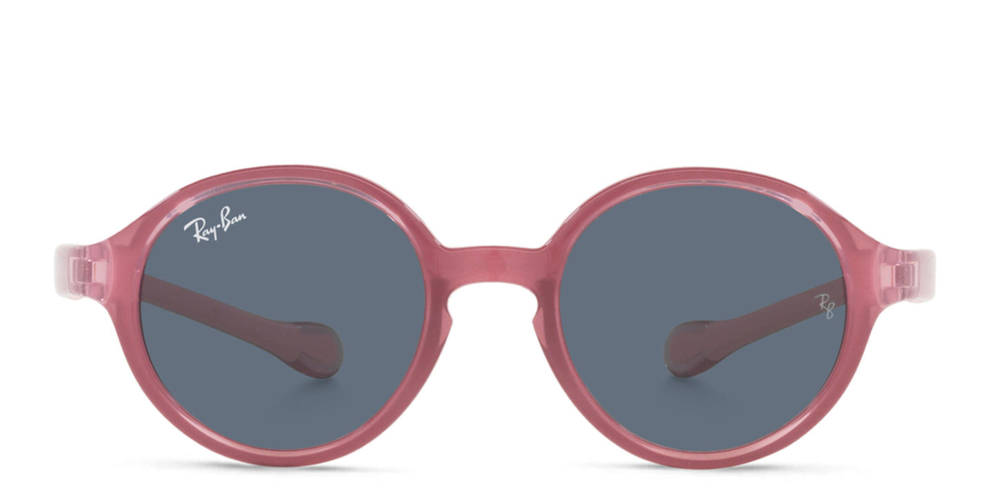 Ray-Ban Junior Kids Round Sunglasses in Fuchsia On Pink – Product Photo 0