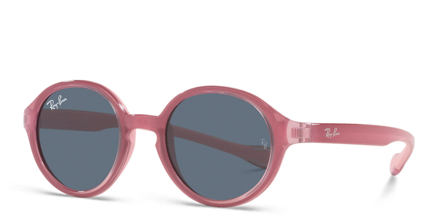 Ray-Ban Junior Kids Round Sunglasses in Fuchsia On Pink – Product Photo 1