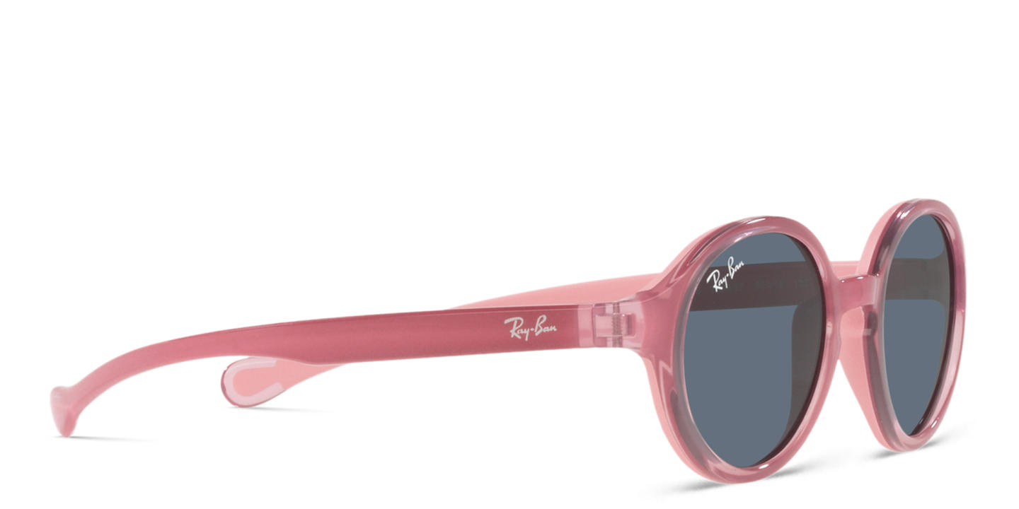 Ray-Ban Junior Kids Round Sunglasses in Fuchsia On Pink – Product Photo 3