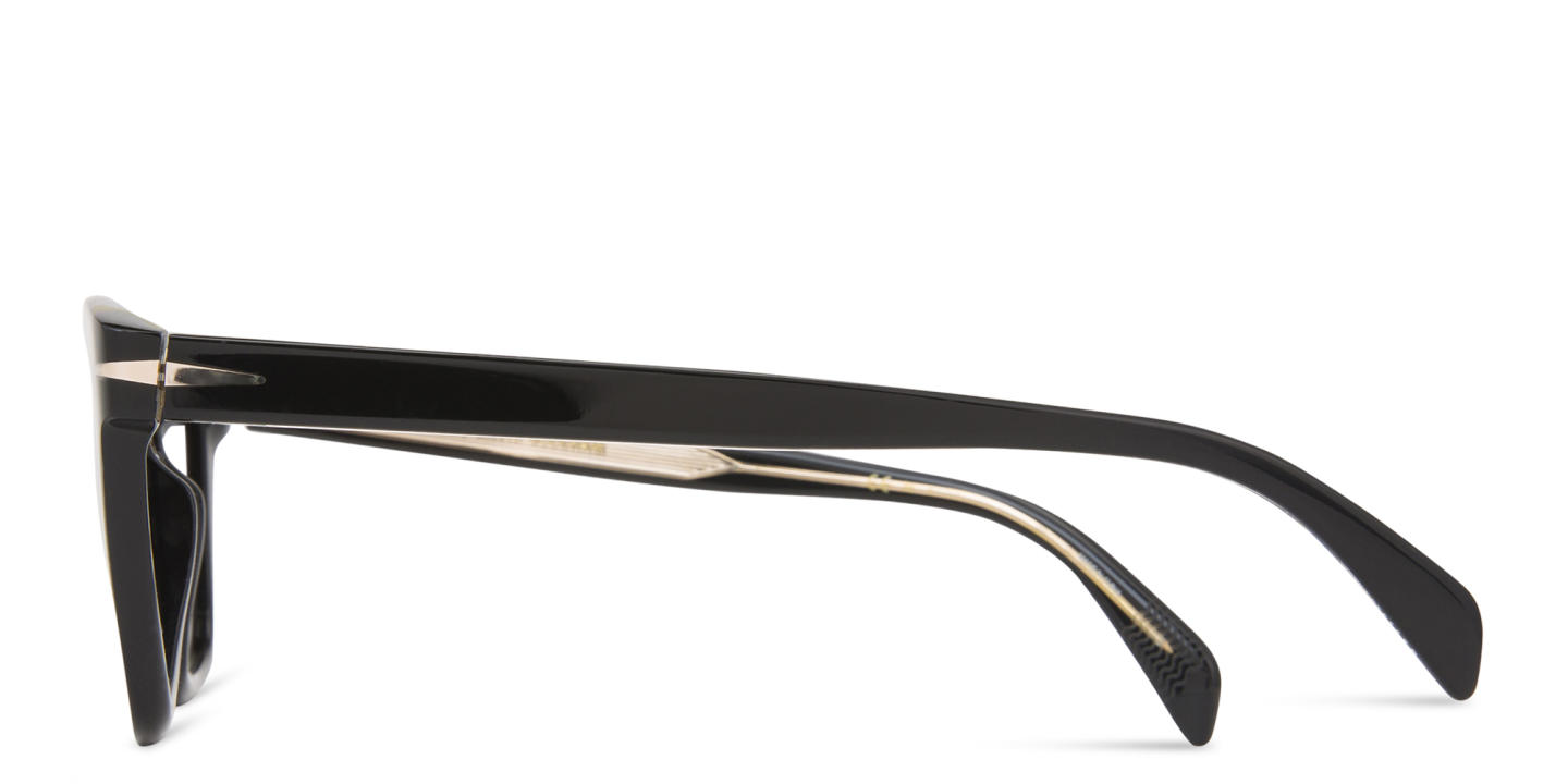 تسوق نظارات شمسية مستطيل ديفيد بيكهام بلون أسود أونلاين.