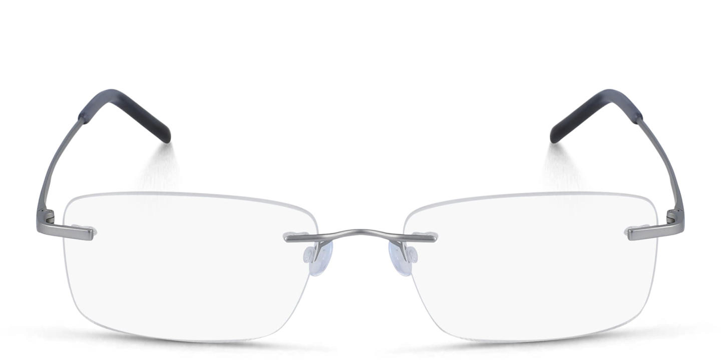 Pure Rimless Rectangle Eyeglasses in Grey – Product Photo 0