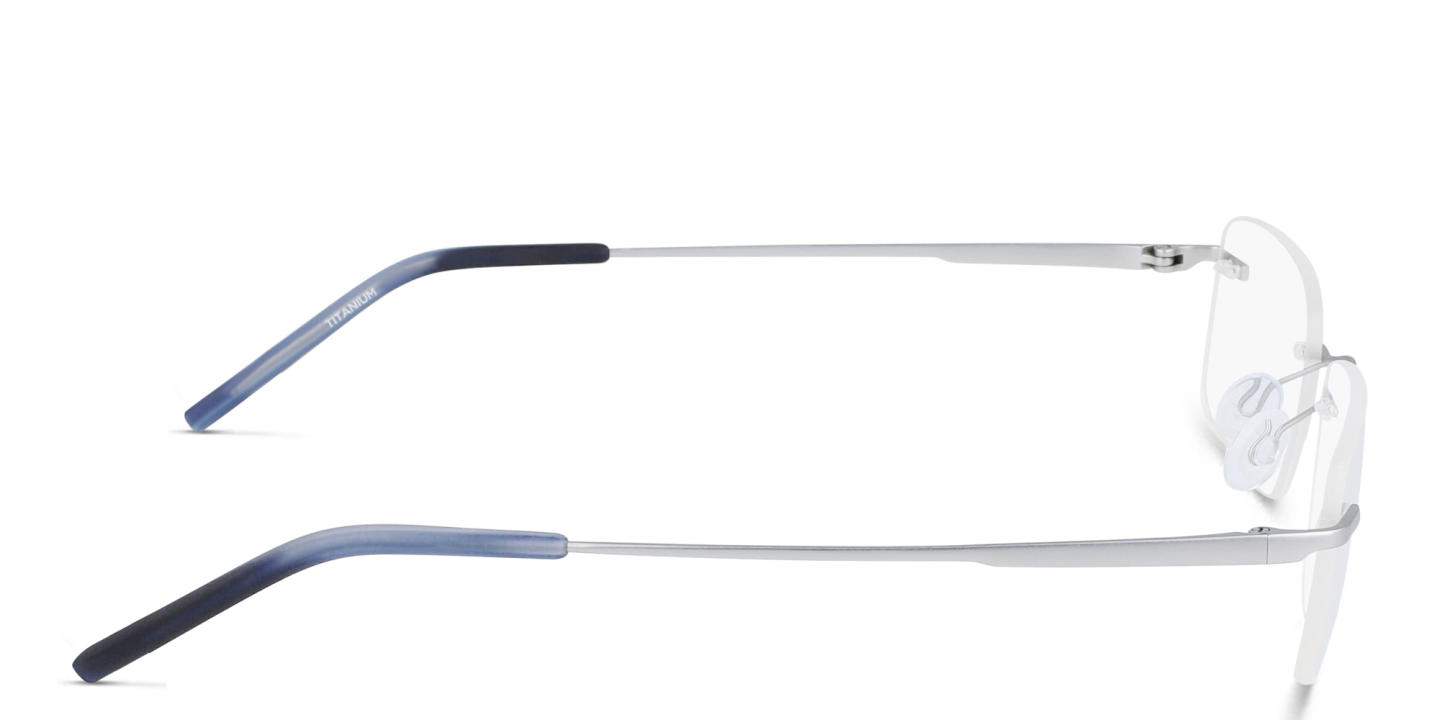 Pure Rimless Rectangle Eyeglasses in Grey – Product Photo 2