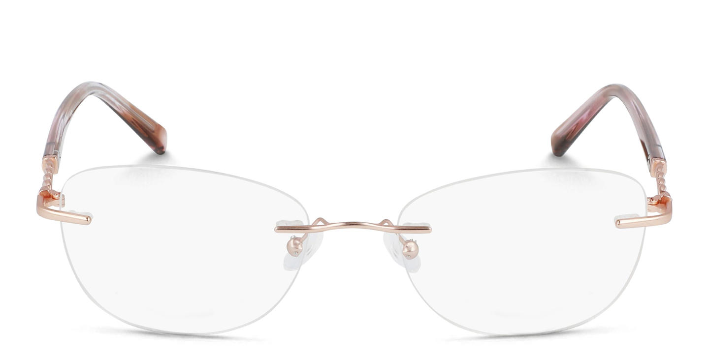 Pure Rimless Square Eyeglasses in Pink – Product Photo 0