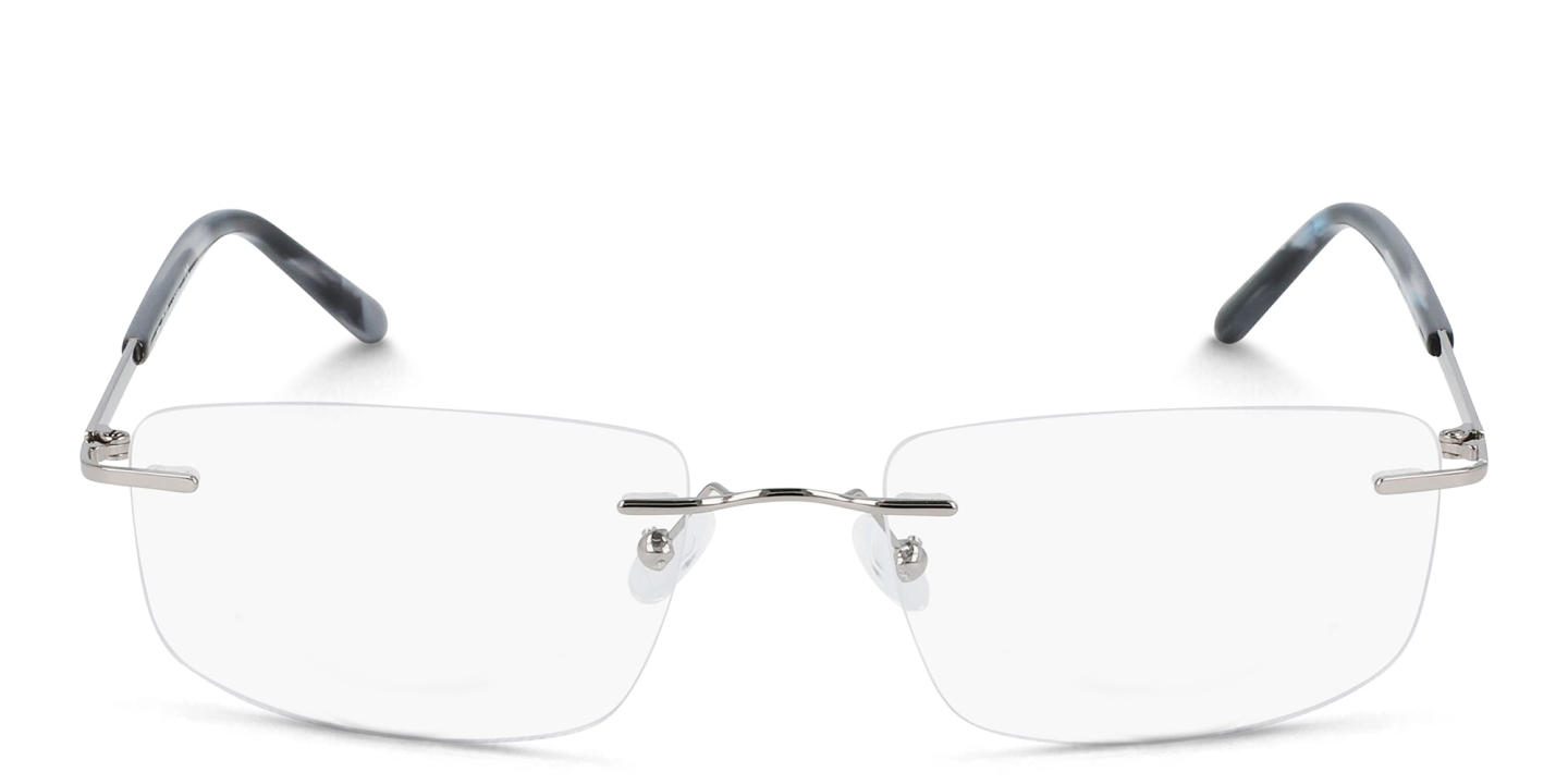 Pure Rimless Rectangle Eyeglasses in Gunmetal – Product Photo 0