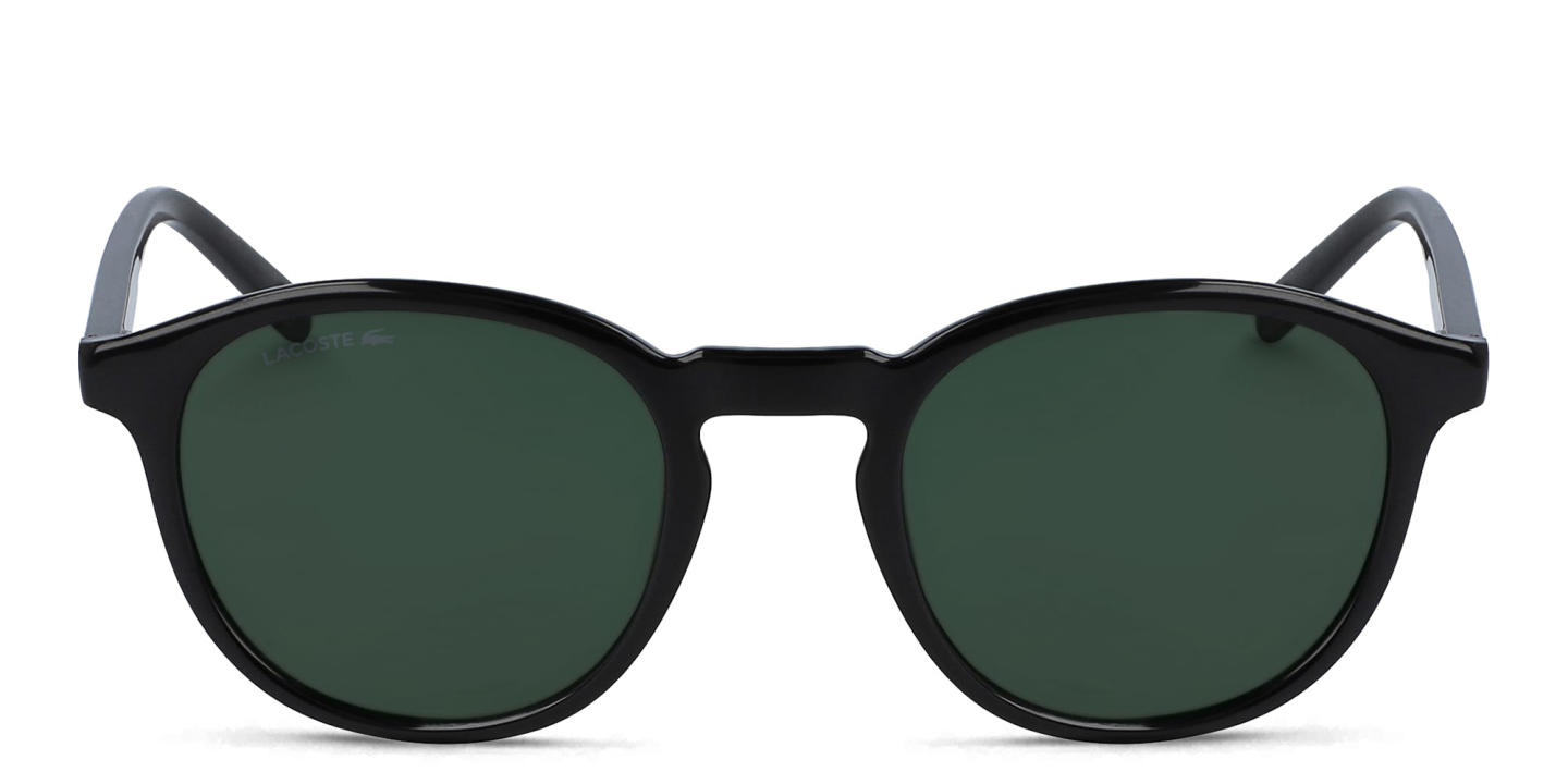 Lacoste Unisex Round Sunglasses in Black – Product Photo 0