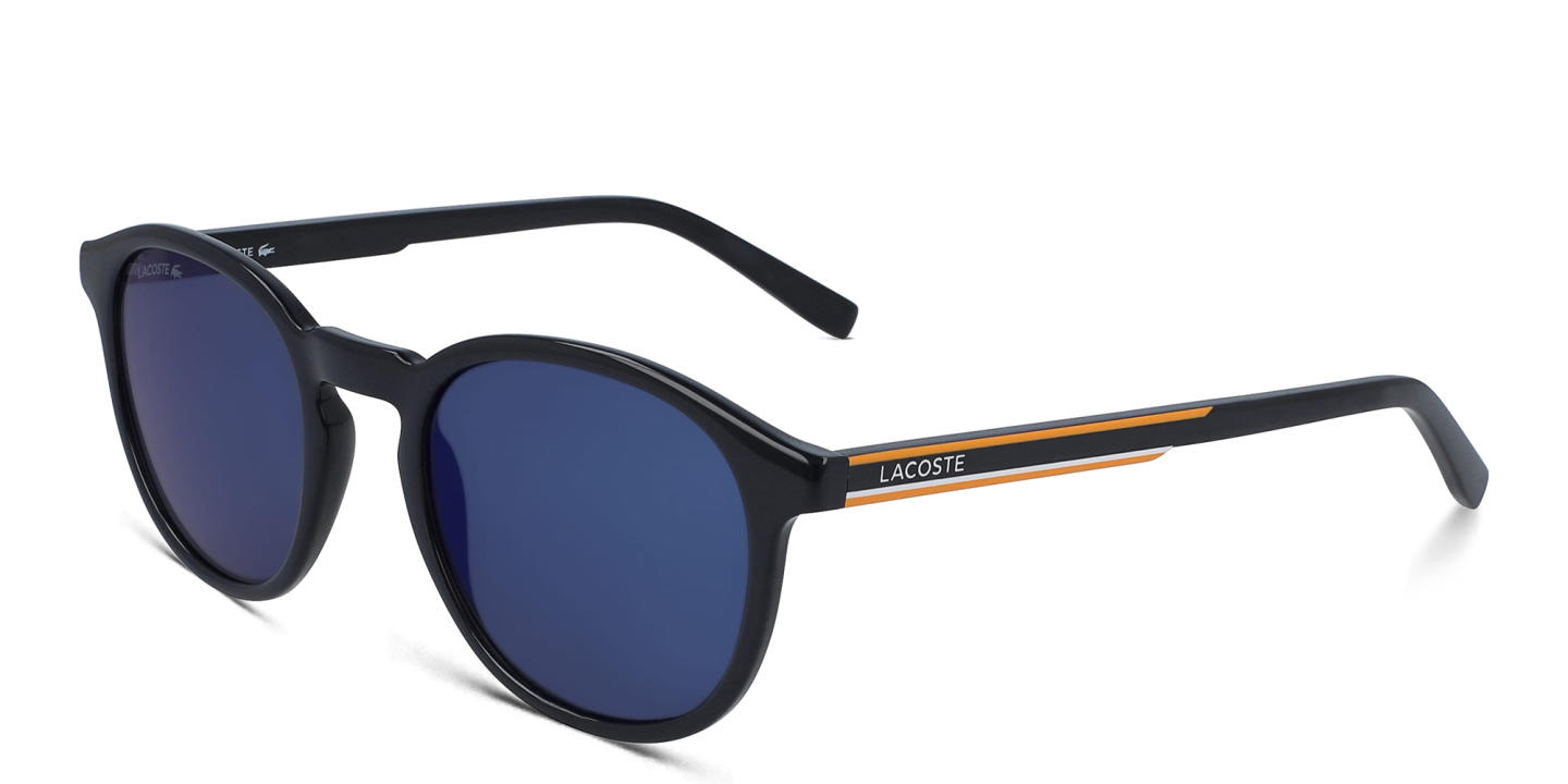 Lacoste Unisex Round Sunglasses in Blue – Product Photo 1