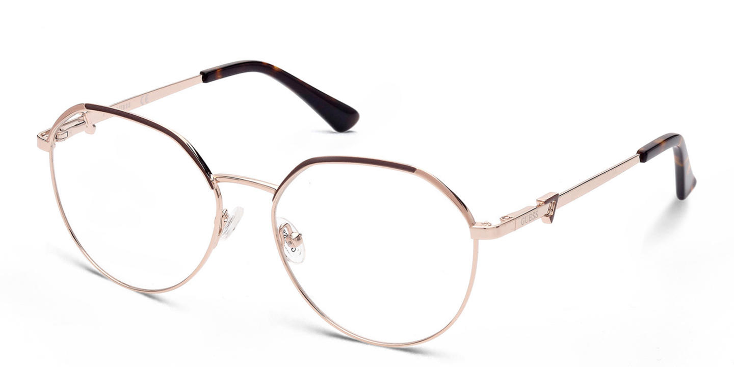 Guess Round Eyeglasses in Gold – Product Photo 1