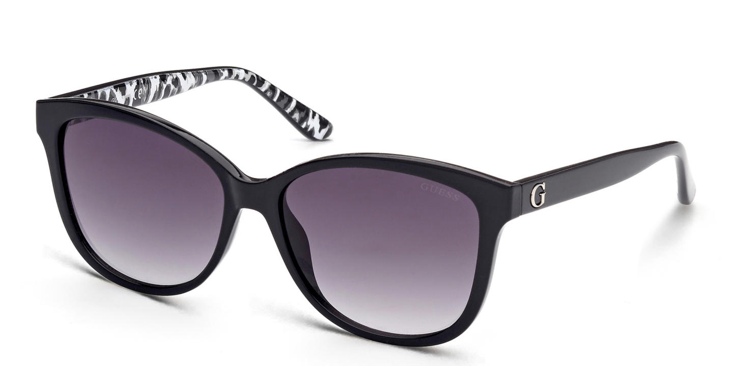 Shop Guess Square Sunglasses in Black online.