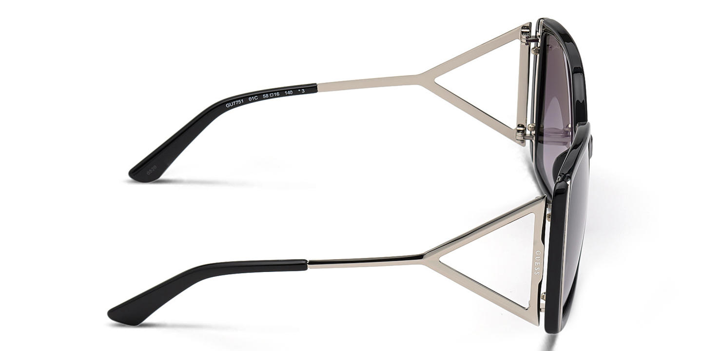 Guess Oversized Square Sunglasses in Black – Product Photo 2