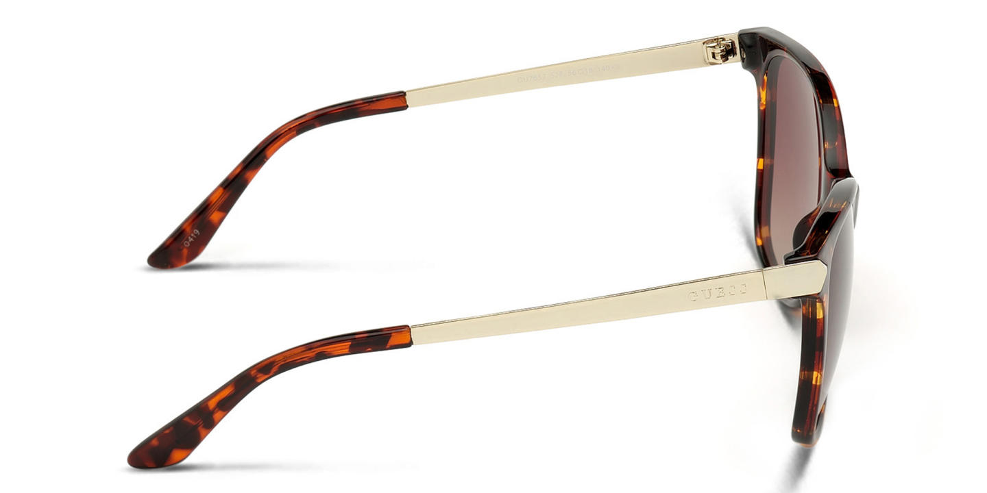 Shop Guess Square Sunglasses in Havana online.