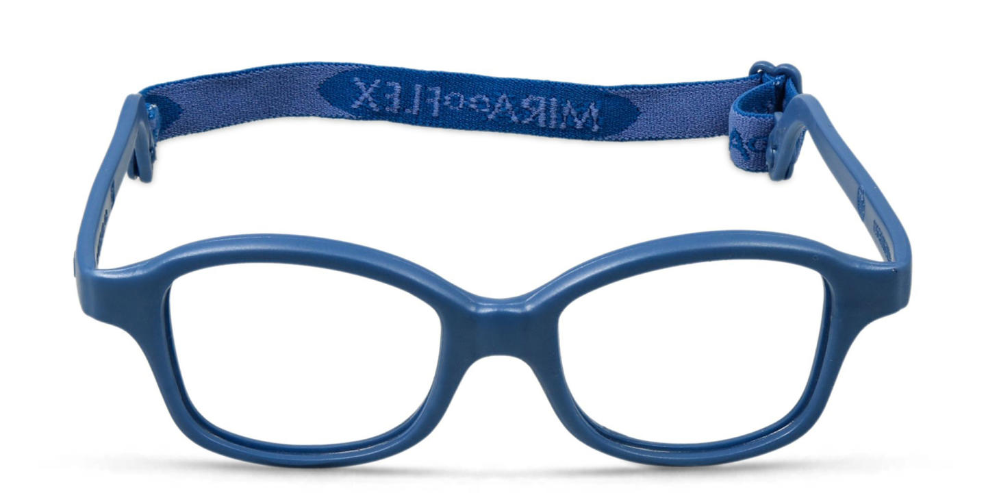 Mira Flex Kids Square Eyeglasses in Blue – Product Photo 0