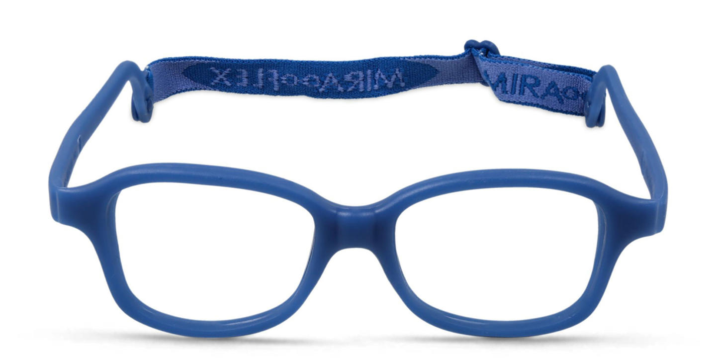 Mira Flex Kids Square Eyeglasses in Blue – Product Photo 0