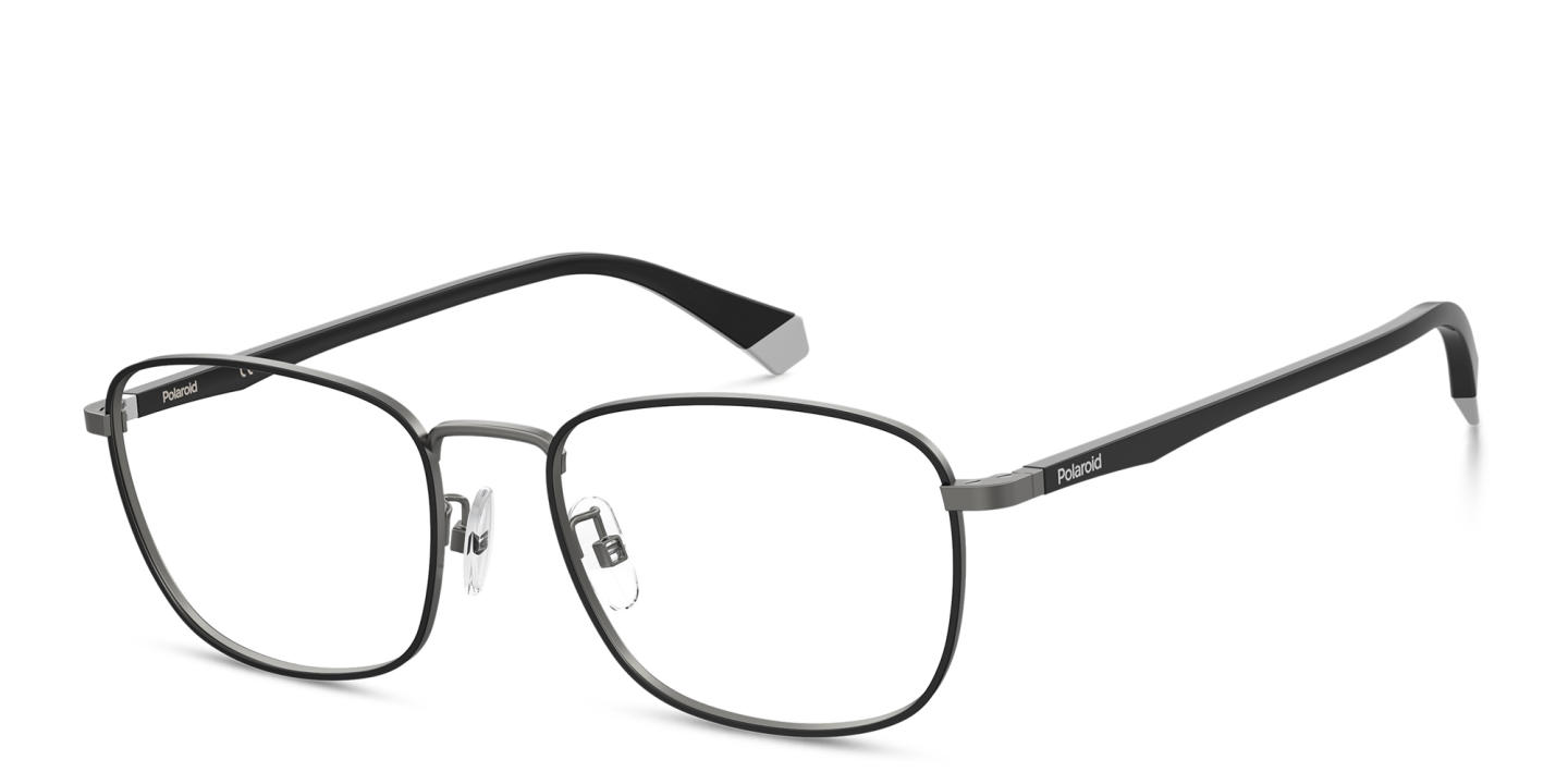 Polaroid Rectangle Eyeglasses in Black – Product Photo 1