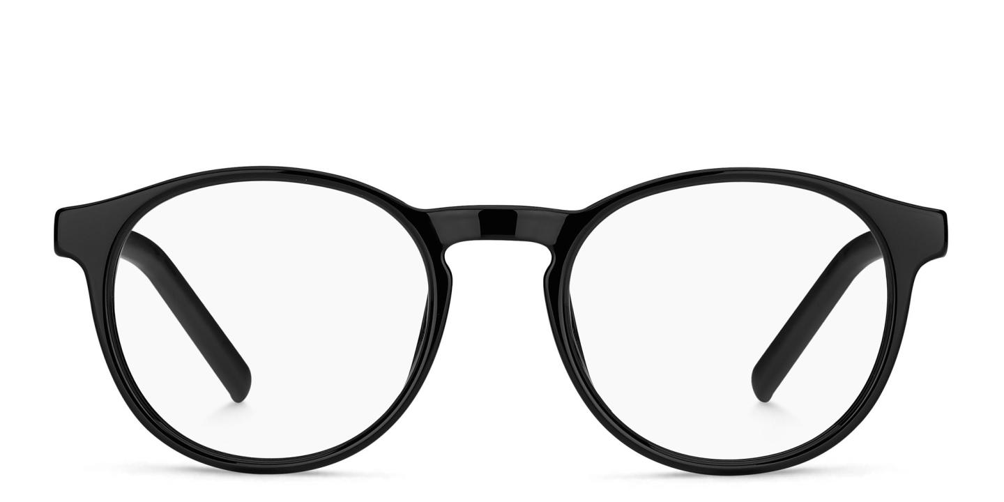 Hugo Boss Round Eyeglasses in Black – Product Photo 0