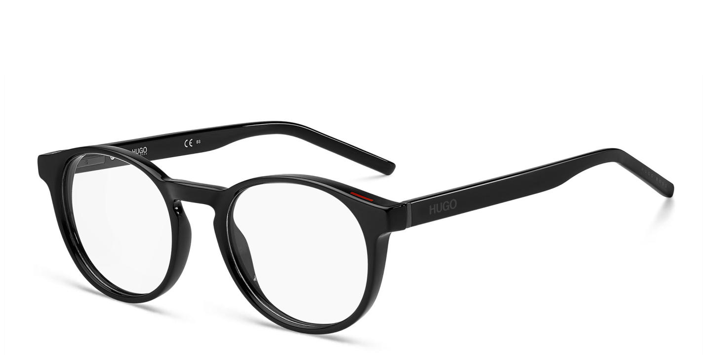 Hugo Boss Round Eyeglasses in Black – Product Photo 1