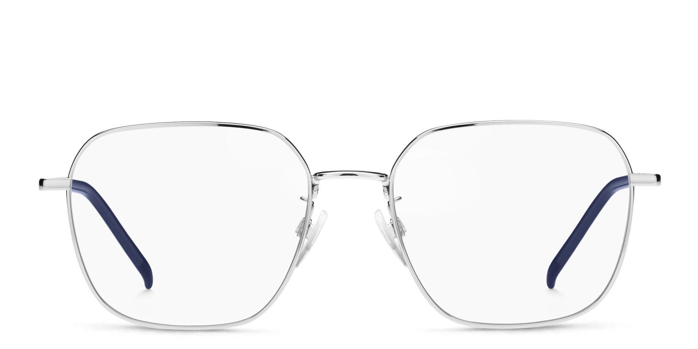 Shop Tommy Hilfiger Square Eyeglasses in Silver online.