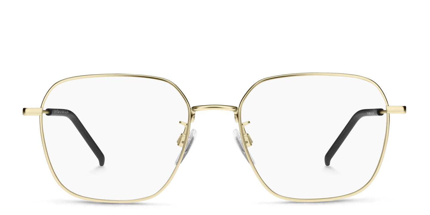 Tommy Hilfiger Square Eyeglasses in Gold – Product Photo 0