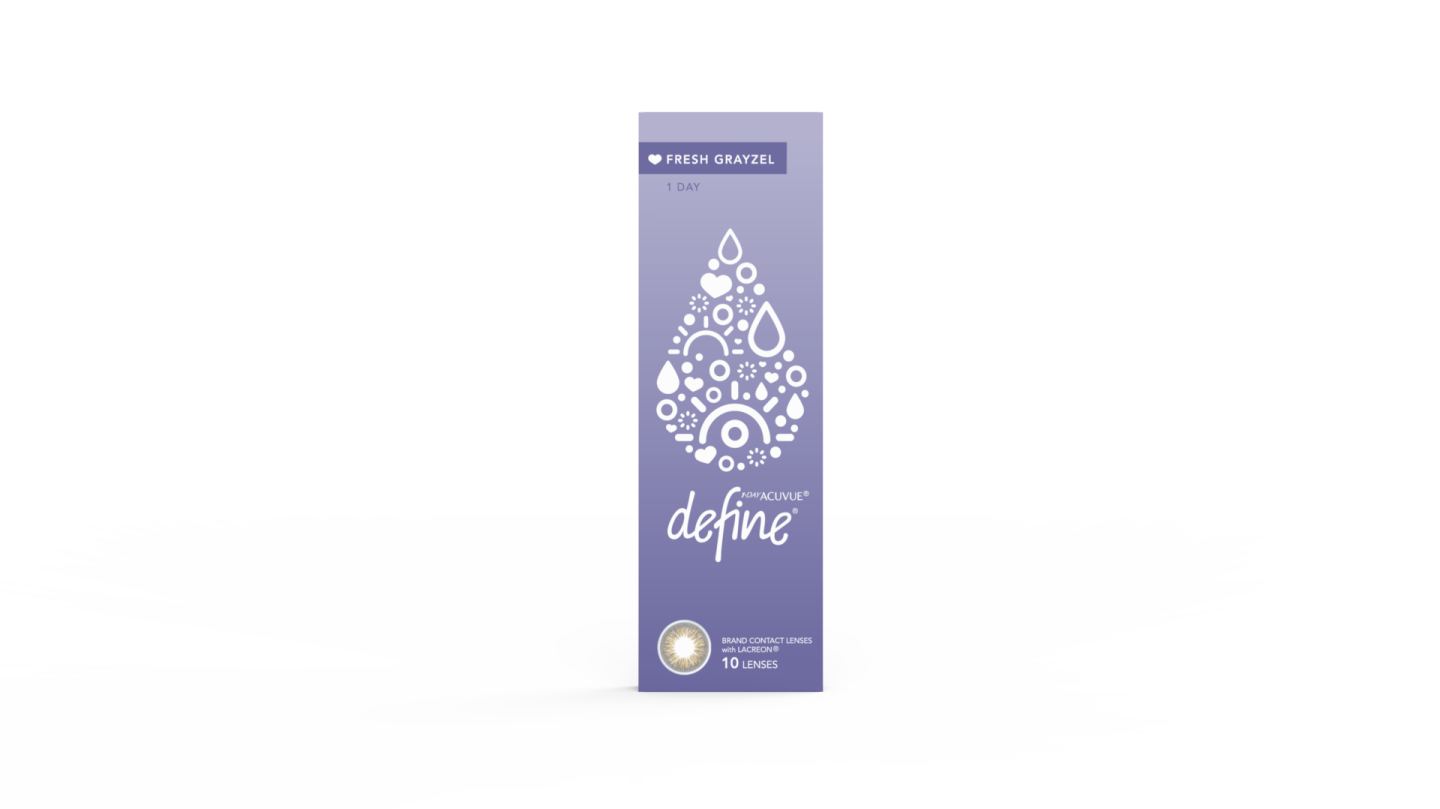 Shop ACUVUE 1-Day  Define Fresh Color Contact Lenses - Grayzel in Grayzel online.