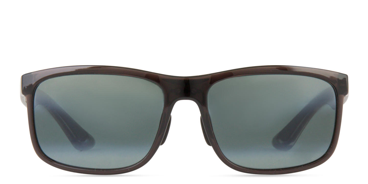 Shop Maui Jim Huelo Unisex Rectangle Sunglasses in Grey online.