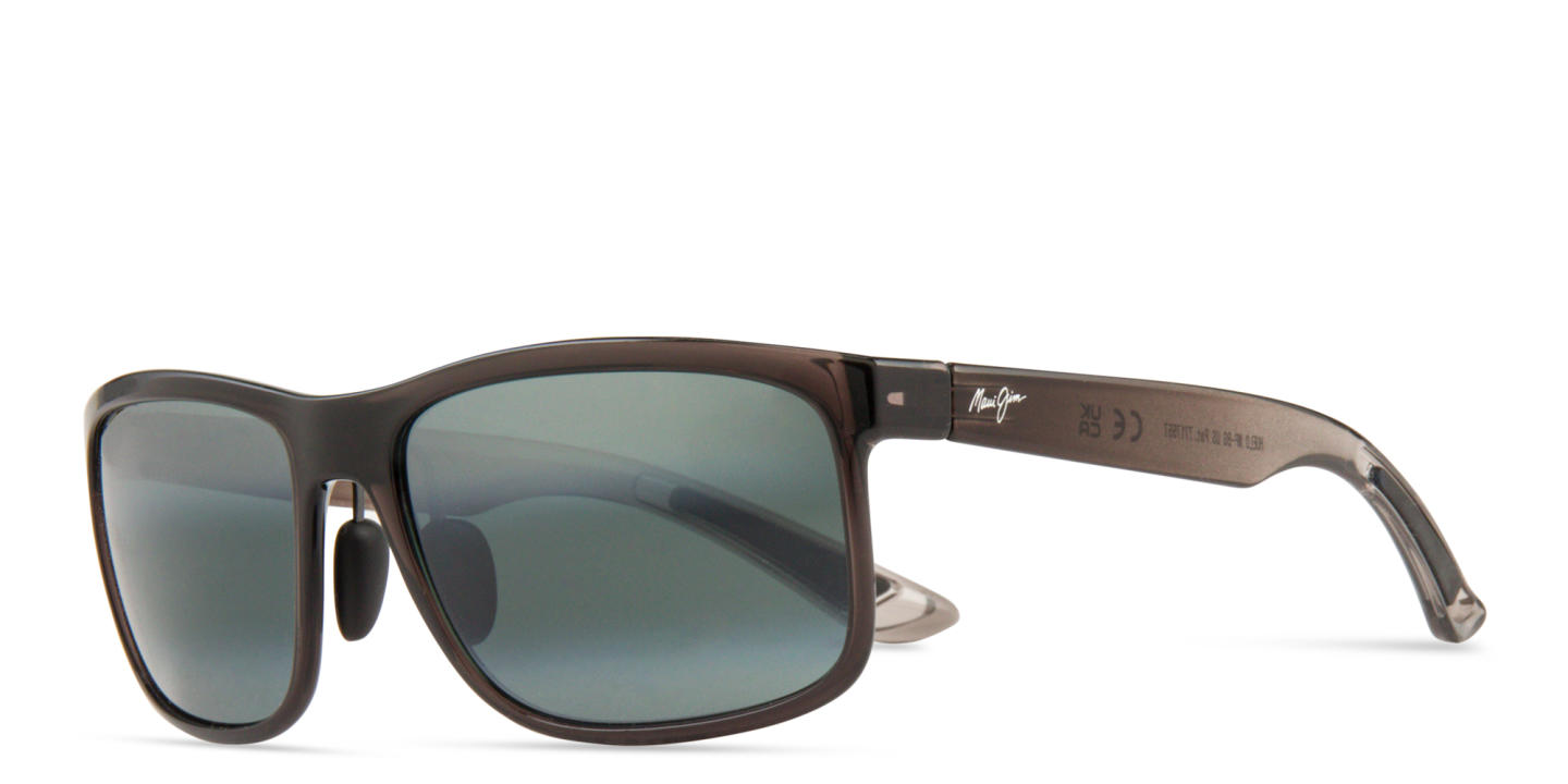 Shop Maui Jim Huelo Unisex Rectangle Sunglasses in Grey online.