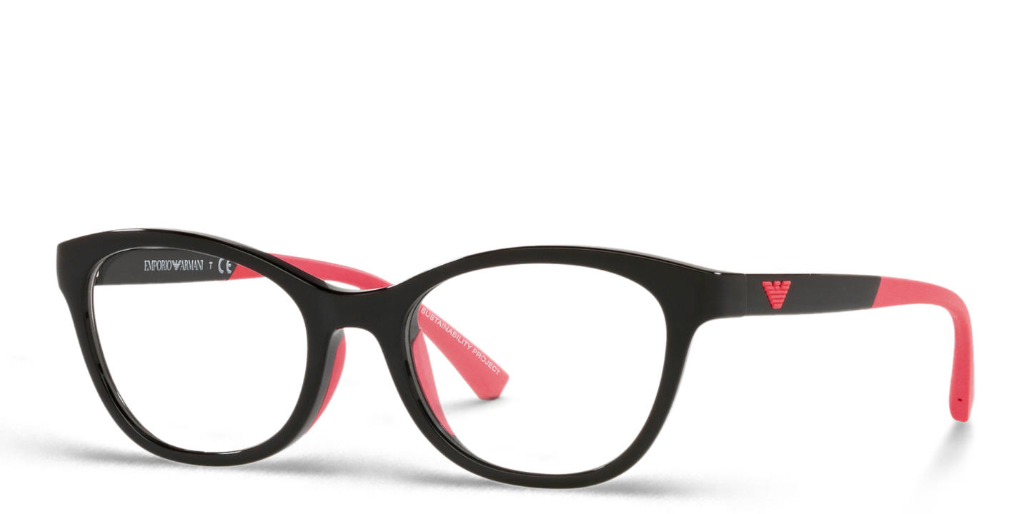 Emporio Armani Kids Cat-Eye Eyeglasses in Black – Product Photo 1