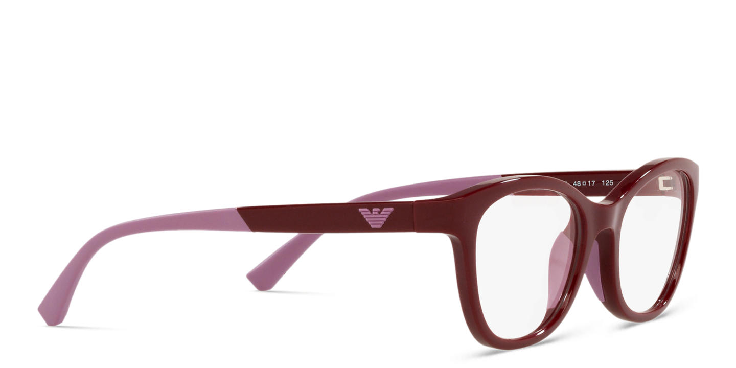 Emporio Armani Kids Cat-Eye Eyeglasses in Red – Product Photo 3