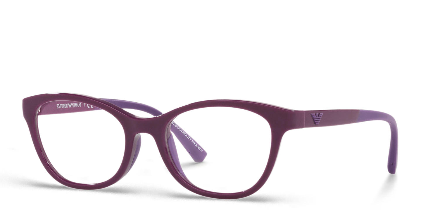 Emporio Armani Kids Cat-Eye Eyeglasses in Purple – Product Photo 1