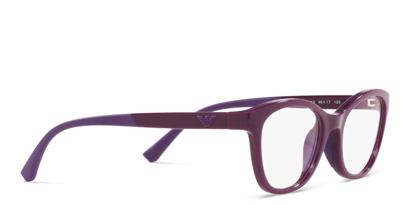 Emporio Armani Kids Cat-Eye Eyeglasses in Purple – Product Photo 3