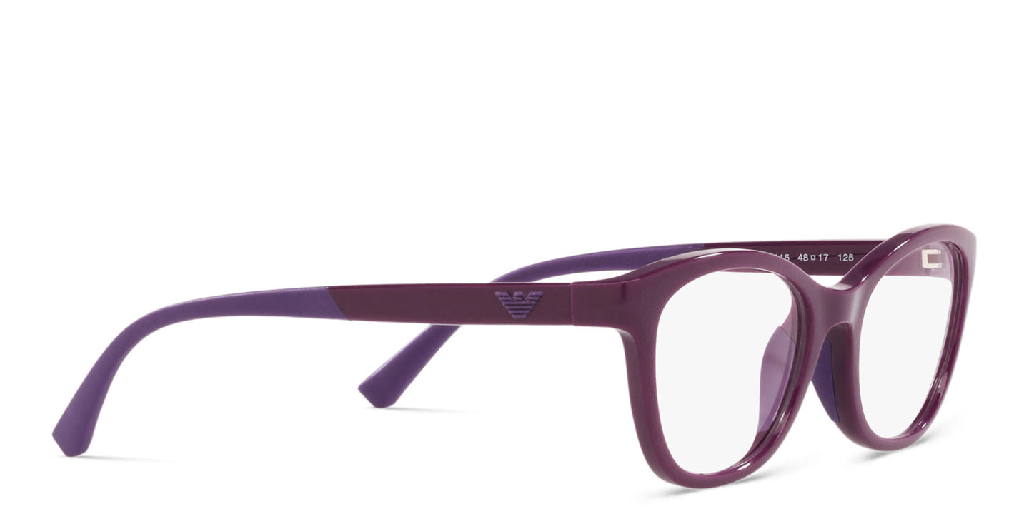 Emporio Armani Kids Cat-Eye Eyeglasses in Solid purple – Product Photo 3
