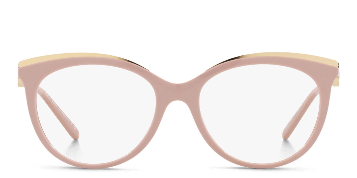 Shop Michael Kors Round Eyeglasses in Pink online.