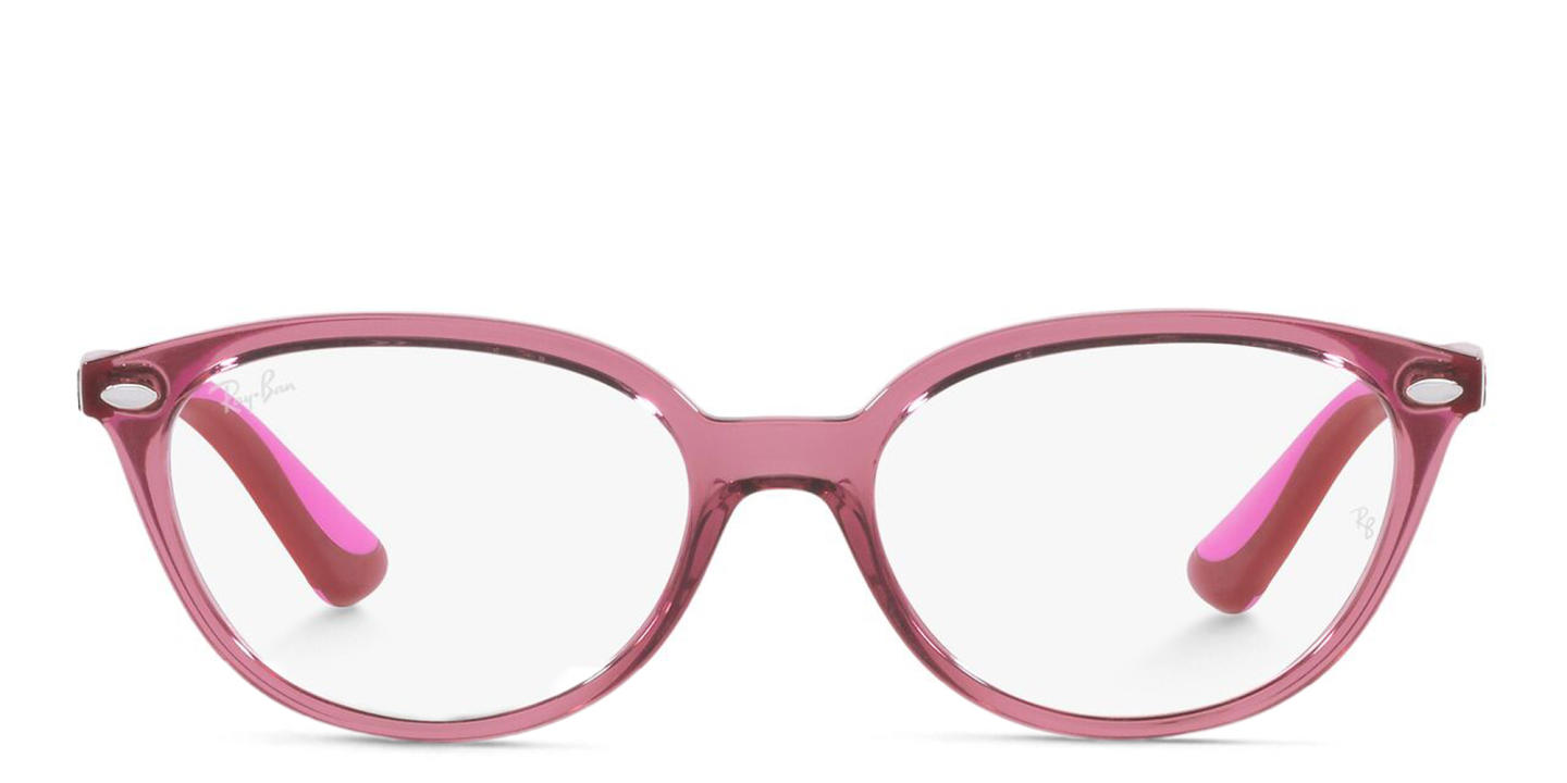 Ray-Ban Junior Cat Eye Eyeglasses in Transparent Pink – Product Photo 0