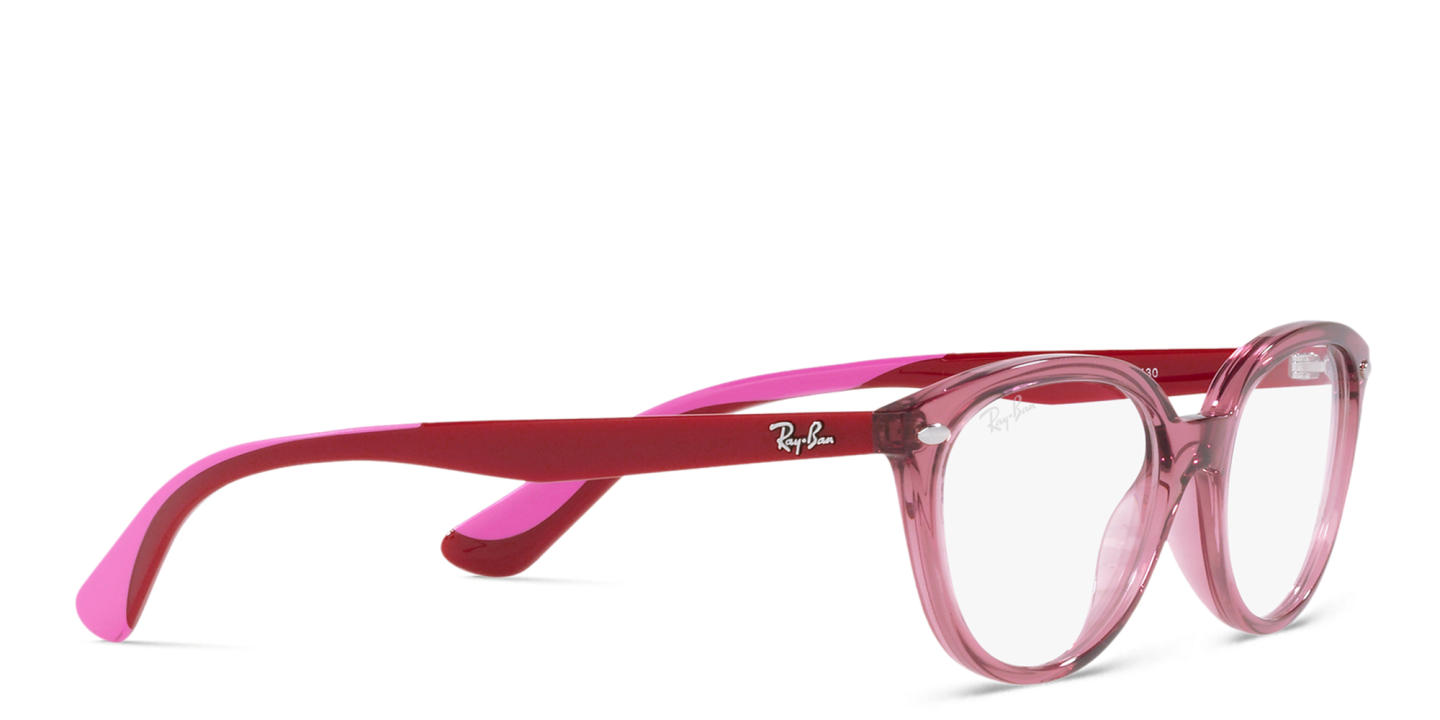 Ray-Ban Junior Cat Eye Eyeglasses in Transparent Pink – Product Photo 3