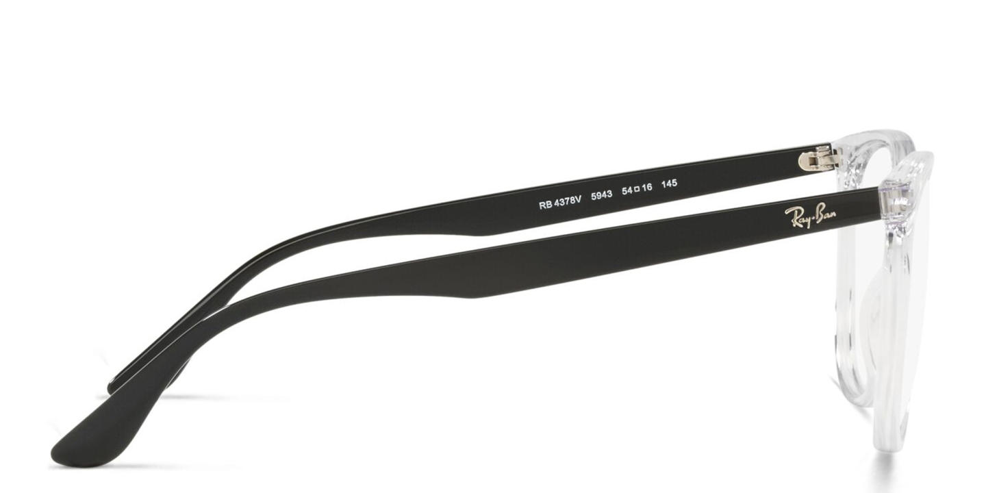 Ray-Ban Square Eyeglasses in Transparent – Product Photo 3