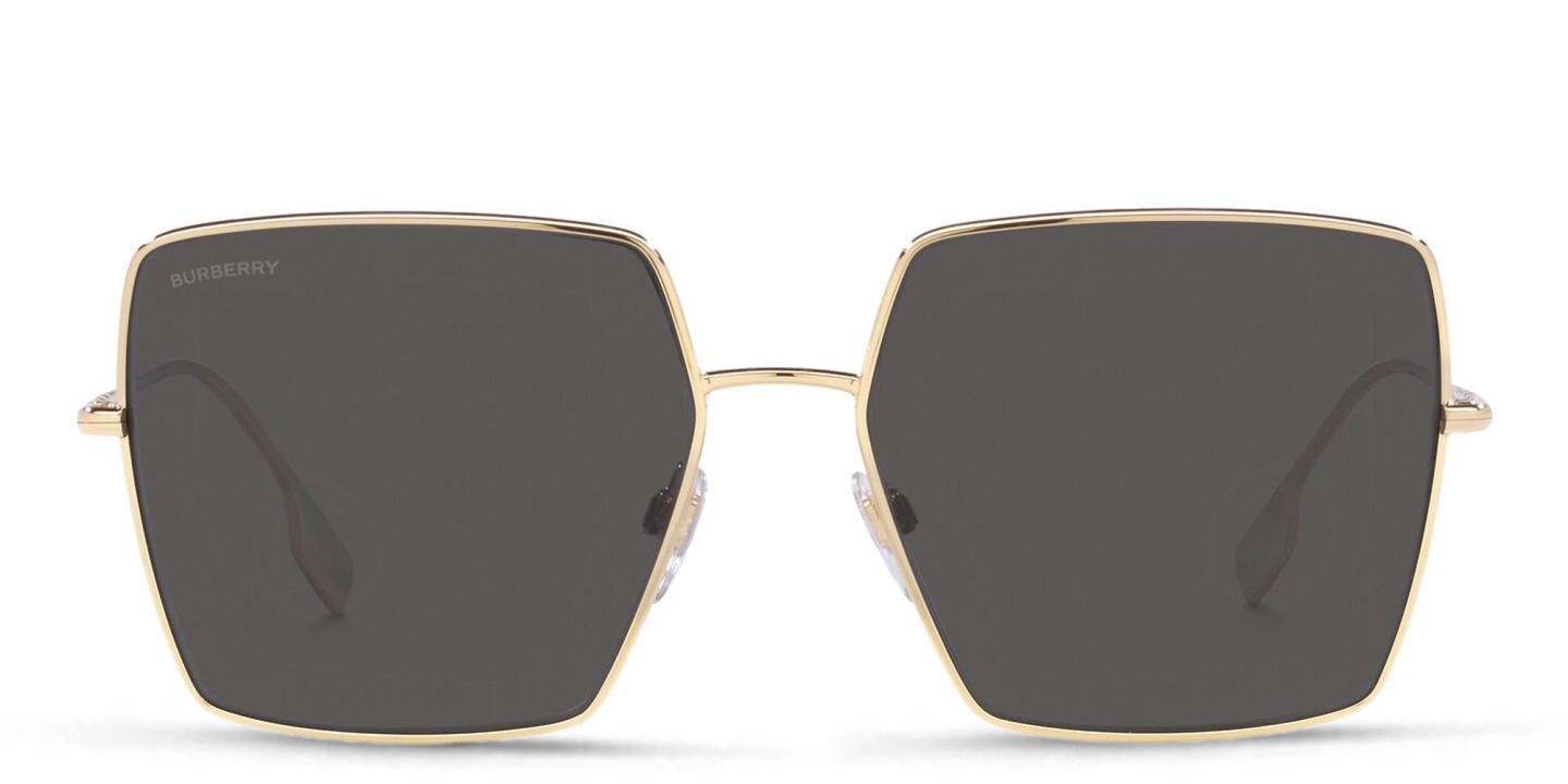 BURBERRY Oversized Square Sunglasses in Light Gold – Product Photo 0