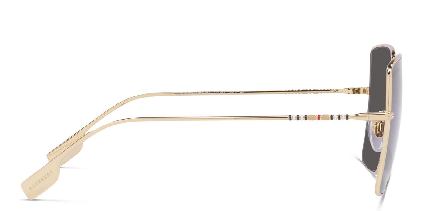 BURBERRY Oversized Square Sunglasses in Light Gold – Product Photo 3