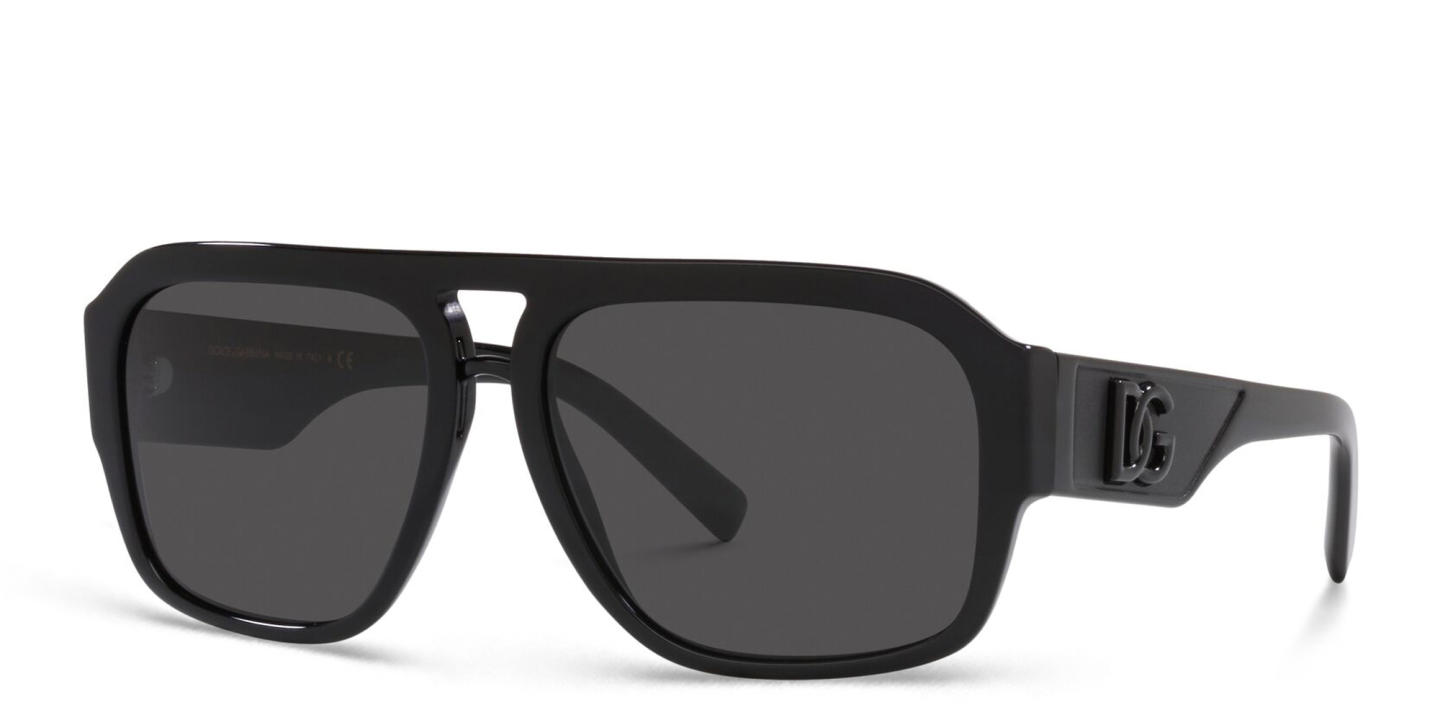 Dolce & Gabbana Pilot Sunglasses in Black – Product Photo 2
