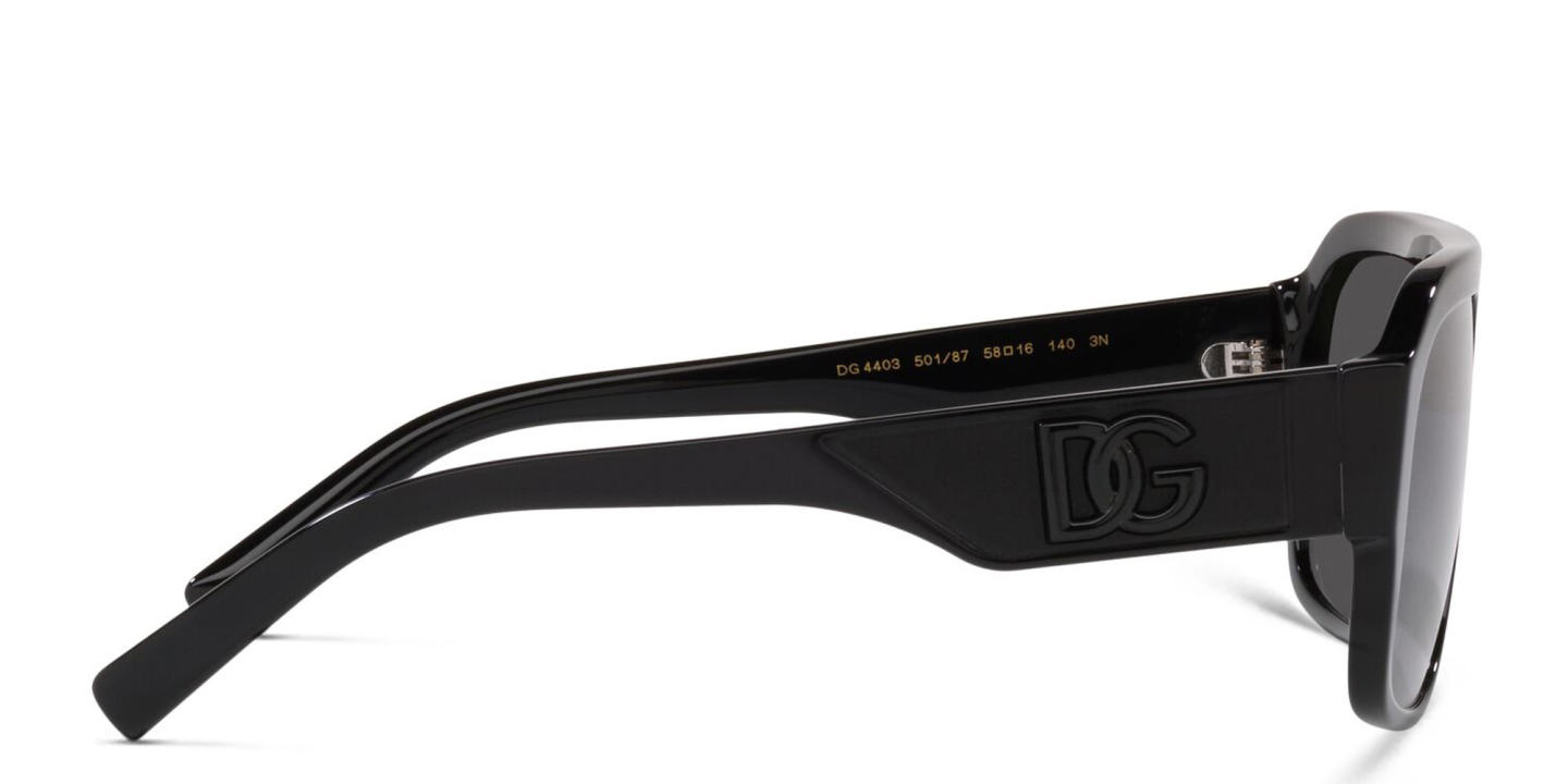 Dolce & Gabbana Pilot Sunglasses in Black – Product Photo 3