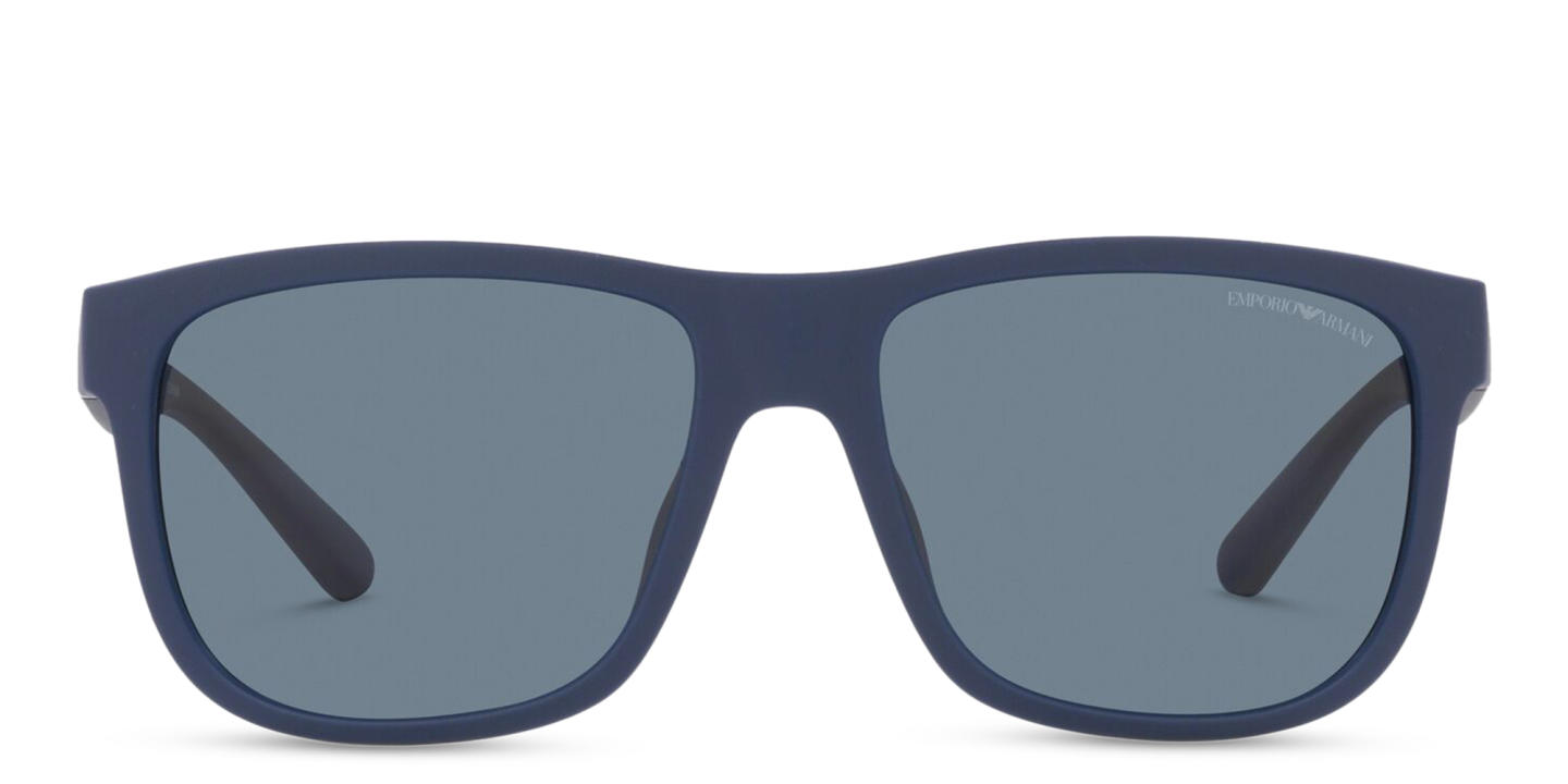 Emporio Armani Pillow Sunglasses in Matte Blue – Product Photo 0