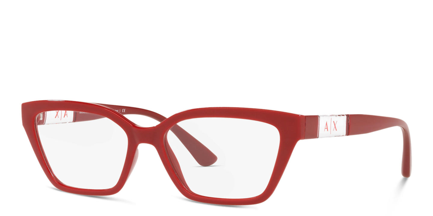 Armani Exchange Cat-Eye Eyeglasses in Red – Product Photo 1