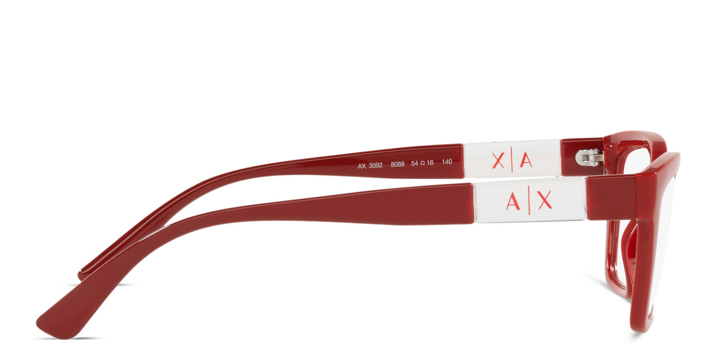 Armani Exchange Cat-Eye Eyeglasses in Red – Product Photo 2